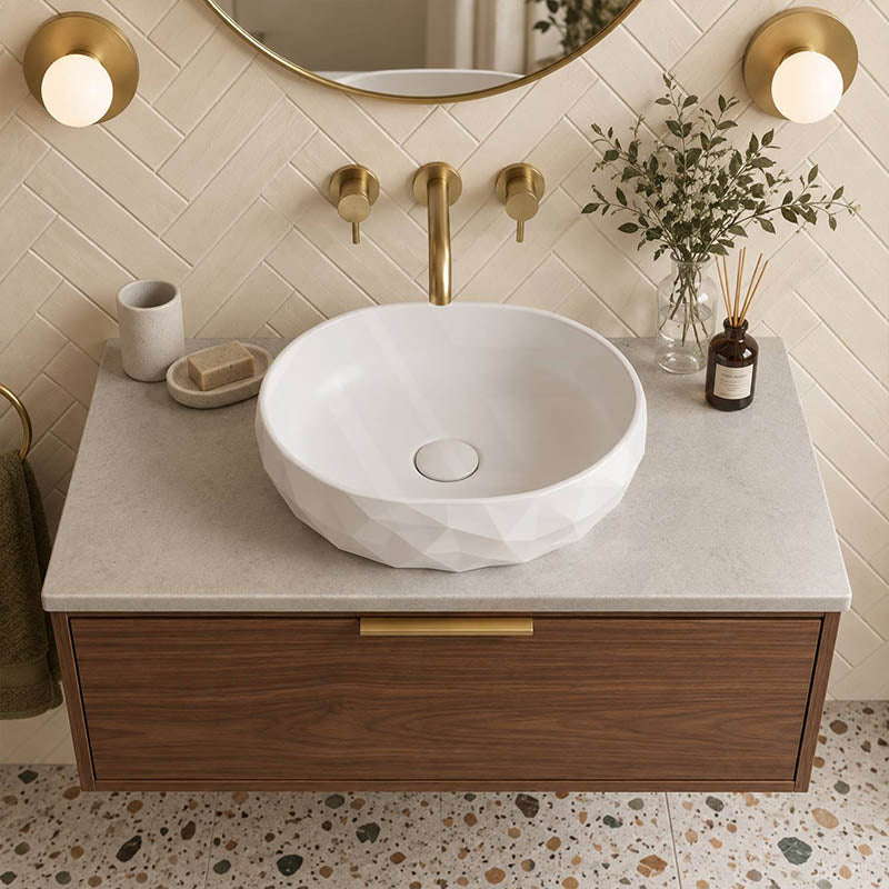 Oval Above Counter Ceramic Basin 450x360x140mm - Various Colour