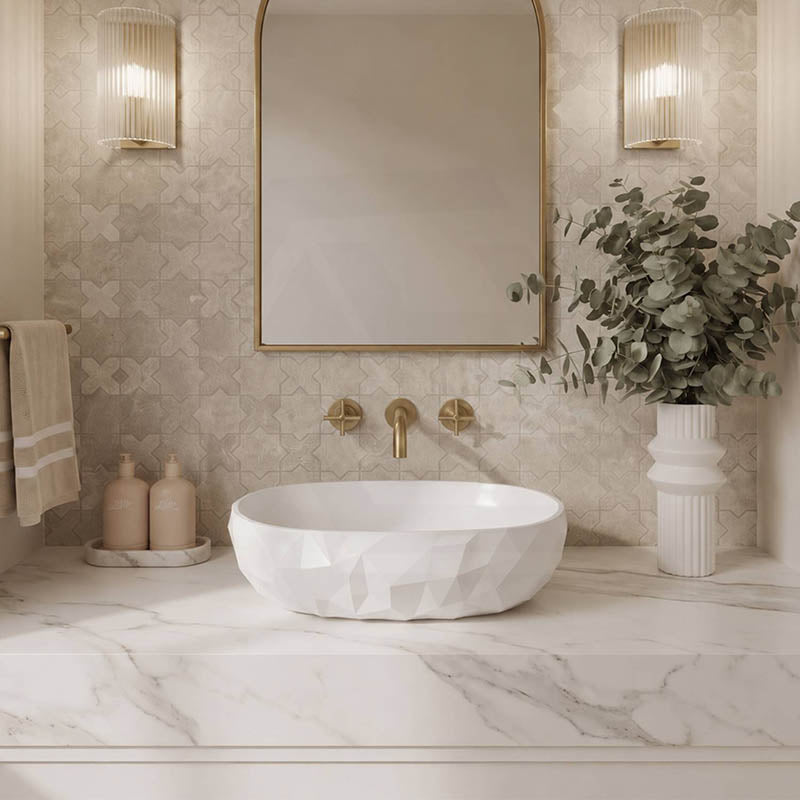 Oval Above Counter Ceramic Basin 450x360x140mm - Various Colour