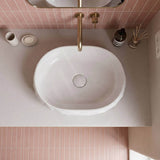 Oval Above Counter Ceramic Basin 450x360x140mm - Various Colour