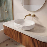 Oval Above Counter Ceramic Basin 450x360x140mm - Various Colour
