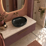 Oval Above Counter Ceramic Basin 450x360x140mm - Various Colour