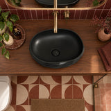 Oval Above Counter Ceramic Basin 450x360x140mm - Various Colour