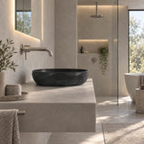 Oval Above Counter Ceramic Basin 450x360x140mm - Various Colour