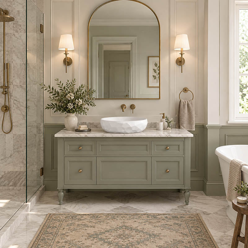 Oval Above Counter Ceramic Basin 450x360x140mm - Various Colour