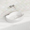 600X385X135Mm Oval Above Counter Ceramic Basin Matt White Basins