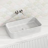 610x340x120mm Rectangle Above Counter Ceramic Basin In Various Colour