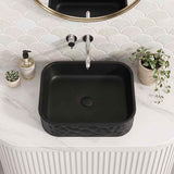 Rectangle Above Counter Ceramic Basin 510x395x130mm - Various Colour