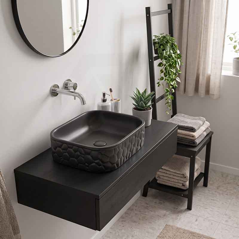 Rectangle Above Counter Ceramic Basin 510x395x130mm - Various Colour