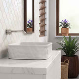 Rectangle Above Counter Ceramic Basin 510x395x130mm - Various Colour