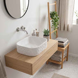 Rectangle Above Counter Ceramic Basin 510x395x130mm - Various Colour