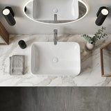 600x395x130mm Rectangle Above Counter Basin Ceramic Variant Colour Available