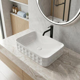 600x395x130mm Rectangle Above Counter Basin Ceramic Variant Colour Available