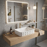 600x395x130mm Rectangle Above Counter Basin Ceramic Variant Colour Available