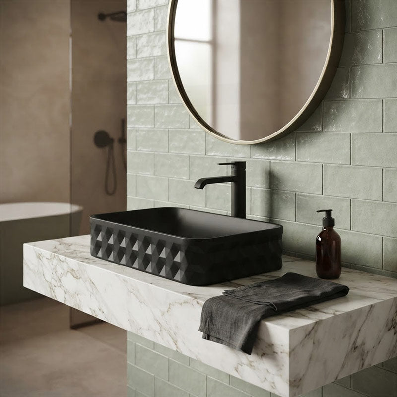 600x395x130mm Rectangle Above Counter Basin Ceramic Variant Colour Available