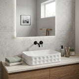 600x395x130mm Rectangle Above Counter Basin Ceramic Variant Colour Available