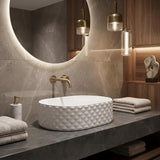 Oval Above Counter Basin Ceramic 450x330x130mm - Various Colour