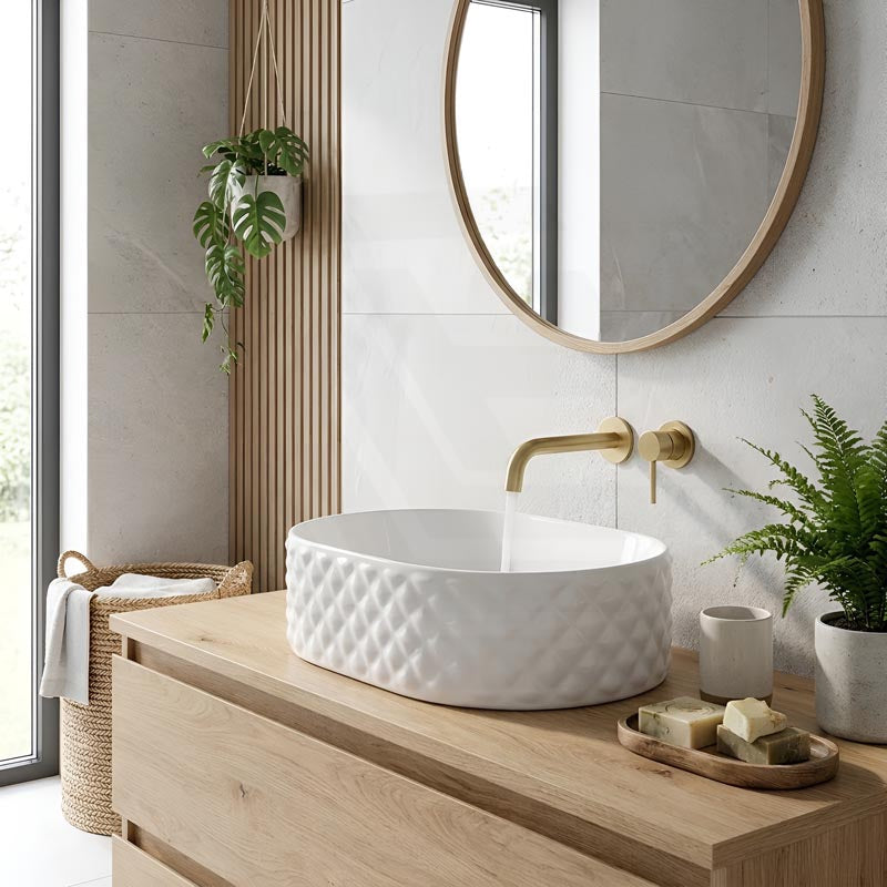 Oval Above Counter Basin Ceramic 450x330x130mm - Various Colour