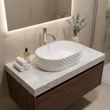 Oval Above Counter Basin Ceramic 450x330x130mm - Various Colour