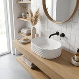 Oval Above Counter Basin Ceramic 450x330x130mm - Various Colour