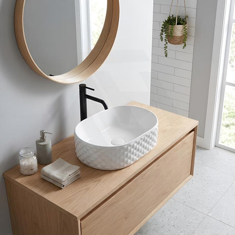 Oval Above Counter Basin Ceramic 450x330x130mm - Various Colour