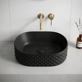 Oval Above Counter Basin Ceramic 450x330x130mm - Various Colour