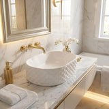 Oval Above Counter Basin Ceramic 450x330x130mm - Various Colour
