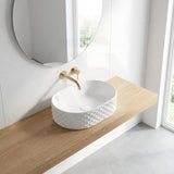 Oval Above Counter Basin Ceramic 450x330x130mm - Various Colour