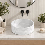 Infinity Round Ceramic Above Counter Basin No Overflow 420x420x160mm - Variant Colour