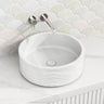 420x420x160mm Round Above Counter Ceramic Basin Gloss / Matt White Available