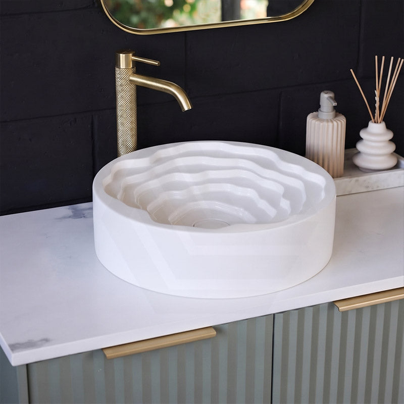 Round Ceramic Above Counter Basin 410x410x130mm - 4 Colours