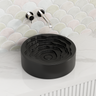 410X410X130Mm Round Matt Black Above Counter Basin Ceramic Basins