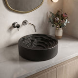 Round Ceramic Above Counter Basin 410x410x130mm - 4 Colours