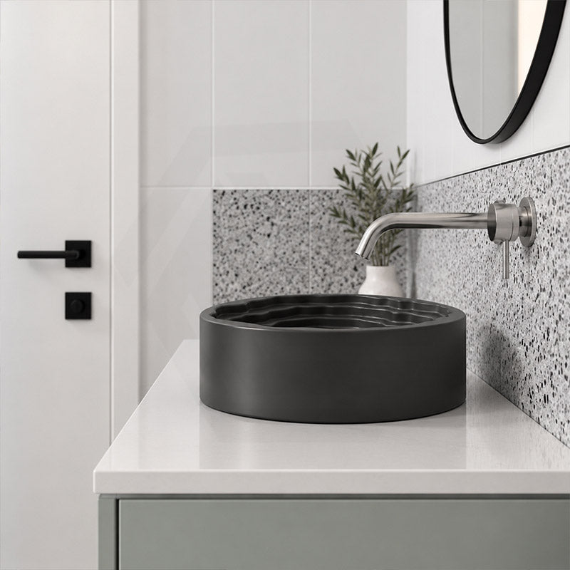 Round Ceramic Above Counter Basin 410x410x130mm - 4 Colours