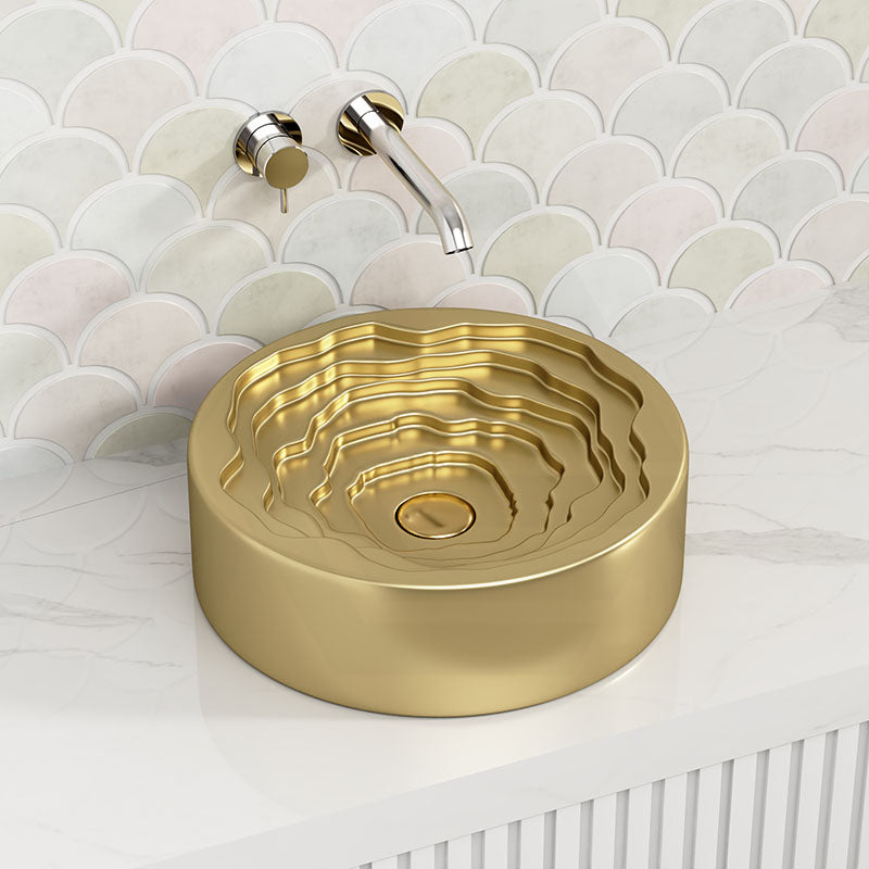 410x410x130mm Round Ceramic Above Counter Basin Variant Colour Available