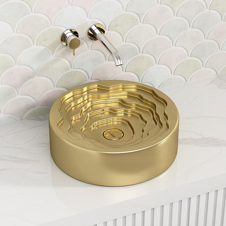 410x410x130mm Round Ceramic Above Counter Basin Variant Colour Available