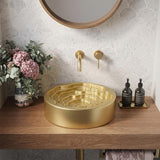 Round Ceramic Above Counter Basin 410x410x130mm - 4 Colours