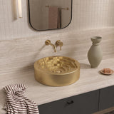 Round Ceramic Above Counter Basin 410x410x130mm - 4 Colours