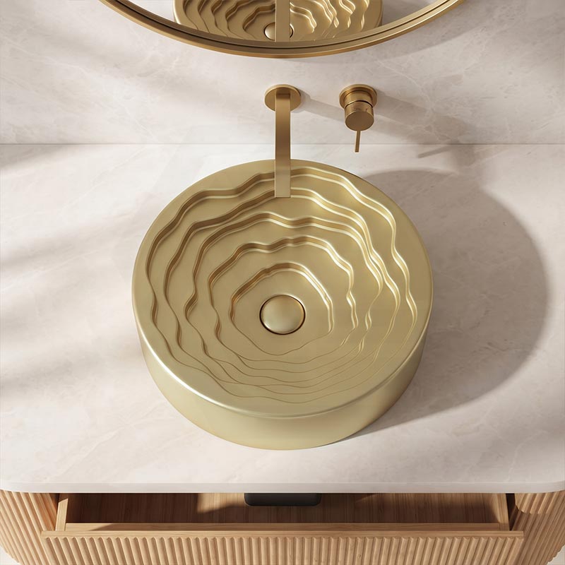 Round Ceramic Above Counter Basin 410x410x130mm - 4 Colours