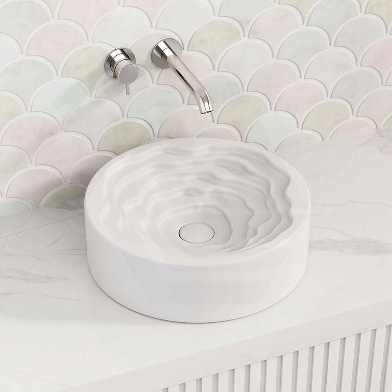 Round Ceramic Above Counter Basin 410x410x130mm - 4 Colours
