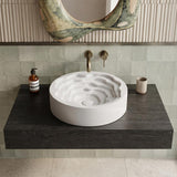 Round Ceramic Above Counter Basin 410x410x130mm - 4 Colours