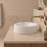 Round Ceramic Above Counter Basin 410x410x130mm - 4 Colours