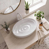 600x380x130mm Oval Ceramic Above Counter Basin Variant Colour Available