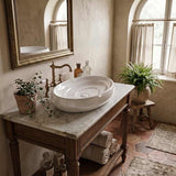 600x380x130mm Oval Ceramic Above Counter Basin Variant Colour Available