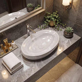 600x380x130mm Oval Ceramic Above Counter Basin Variant Colour Available