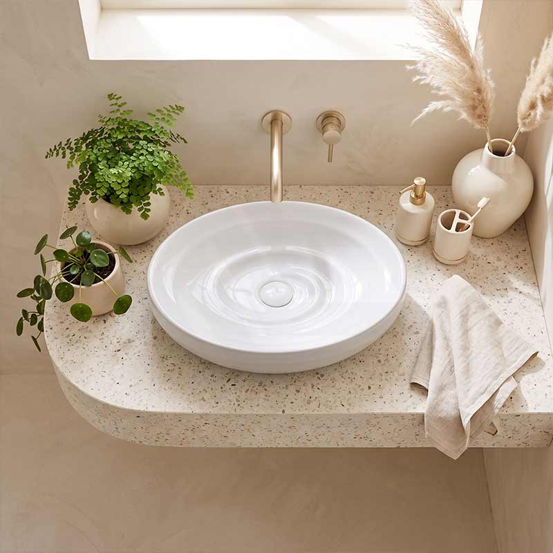 600x380x130mm Oval Ceramic Above Counter Basin Variant Colour Available