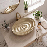 600x380x130mm Oval Ceramic Above Counter Basin Variant Colour Available