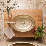 600x380x130mm Oval Ceramic Above Counter Basin Variant Colour Available