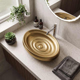 600x380x130mm Oval Ceramic Above Counter Basin Variant Colour Available