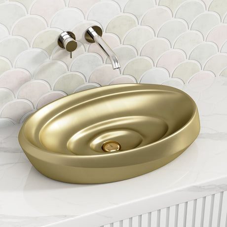 600x380x130mm Oval Ceramic Above Counter Basin Variant Colour Available
