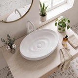 600x380x130mm Oval Ceramic Above Counter Basin Variant Colour Available